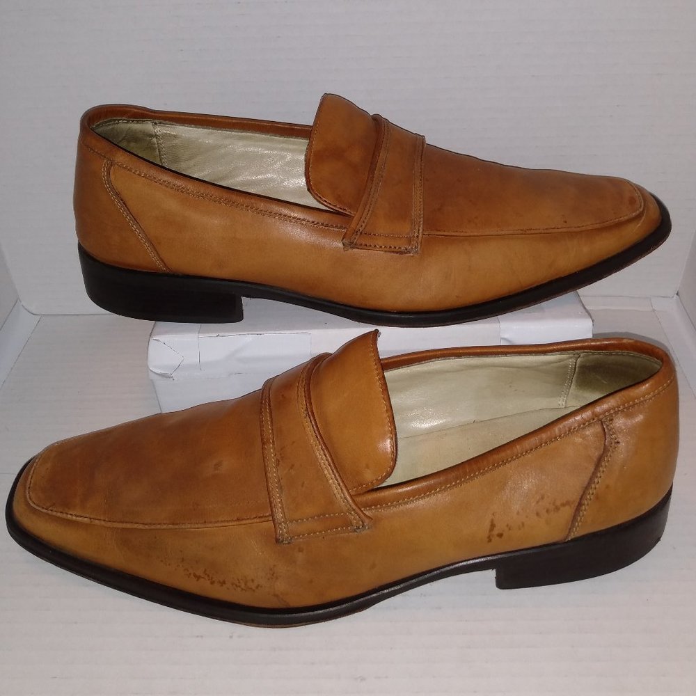 Kenneth Cole Brown Leather Loafers Men's Size 13